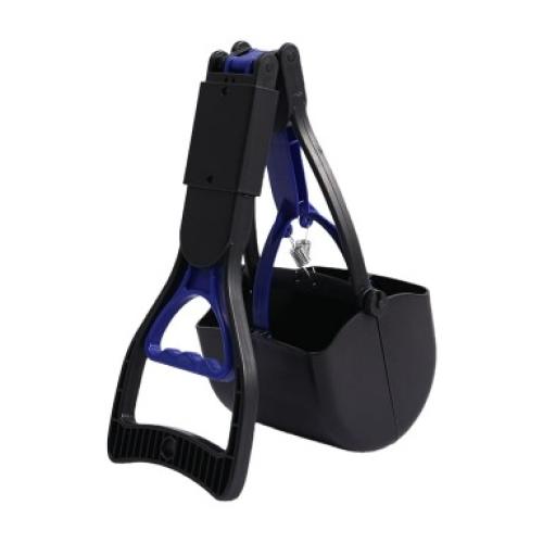 Comfortable Grip Folded Pet Waste Scooper 45cm Handle Minimizes Bending Ideal for Elderly Users Folded