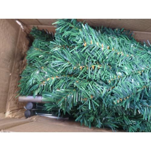 76 Inch Cross Christmas Tree with 2 Lights Strings and Garland Jesus Christ Catholic Cross Decor Decoration Foldable Xmas Tree for Indoor Outdoor Holiday, Yard, and Church Nativity Scene Decor