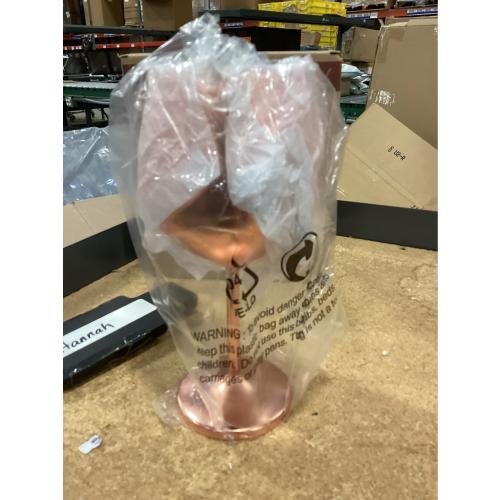 Gusto Nostro Stainless Steel Wine Glass - 18 oz Unbreakable rose Gold Wine Glasses for Travel, Camping and Pool - Fancy, Unique and Cute Portable Metal Wine Glass for Outdoor Events, Picnics (Set of 2)