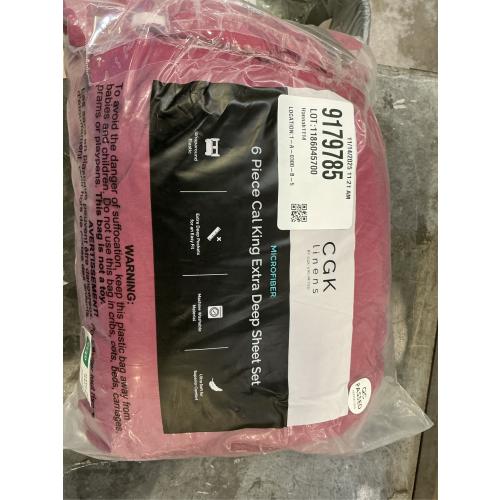 Extra Deep KING Sheet Set - 6 Piece Breathable & Cooling Sheets - Hotel Luxury Bed Sheets Set - Easy & Secure Fit - Soft, Wrinkle Free & Comfy Sheets Set - Burgundy Sheet Set with Extra Deep Pockets