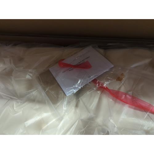 King Bed Frame Cream With Wingback Studs