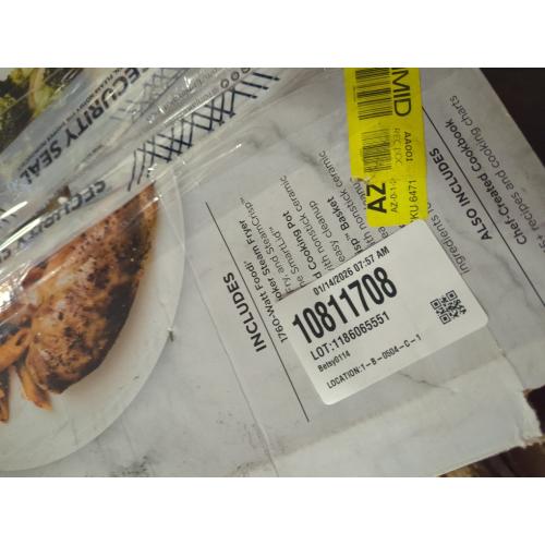 Ninja OL601 Foodi XL 8 Qt. Pressure Cooker Steam Fryer with SmartLid, 14-in-1 that Air Fries, Bakes & More, with 3-Layer Capacity, 5 Qt. Crisp Basket & 45 Recipes, Silver/Black