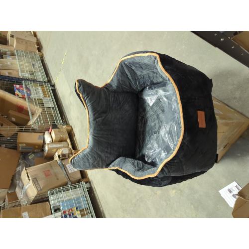 Black and Grey Universal Golf Cart Dog Seat for Small/Medium Dogs and Cats, Fully Detachable and Washable Pet Seat with Safety Leash Inside, Easy to Install/Flippable Seat Bottom Required