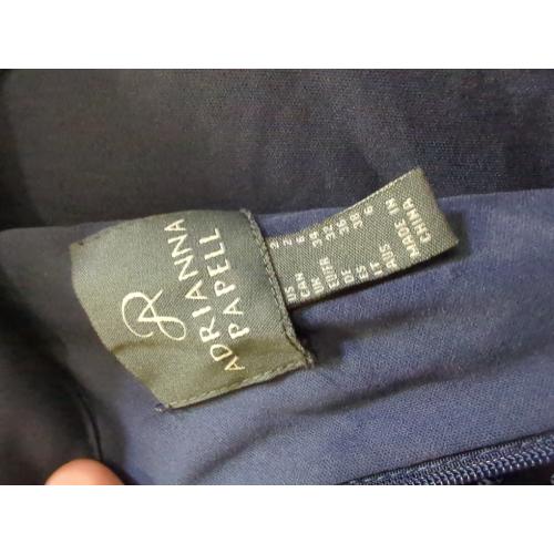 Size 2 Adrianna Papell Womens Sequin Lace Midi Dress