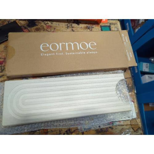 Diatomite Kitchen Faucet Mat - 14Inch Water Absorbing Stone Tray for Sink, Stone Fast-Drying Faucet Mat for Kitchen Counter Sink Accessories (Light Grey, 14'' x 3.9'')