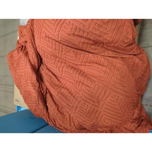 Andency Oversized King Size Comforter Set Burnt Orange - 7 Pieces Bed in a Bag Oversized King Boho Terracotta Bedding Comforter Sets, Rust Tufted Bed Set with Comforter, Sheets, Pillowcases & Shams