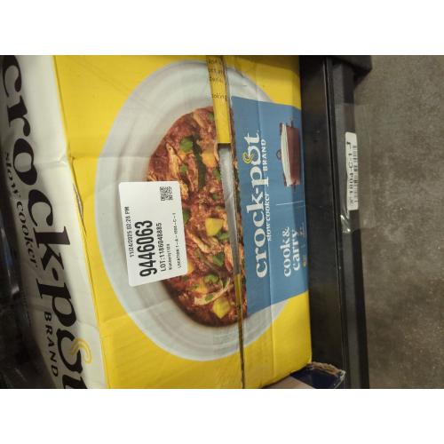 Crock-Pot 6qt Cook & Carry Programmable Slow Cooker Ceramic Lambrusco Red: 3 Settings, Dishwasher-Safe Parts, 210W