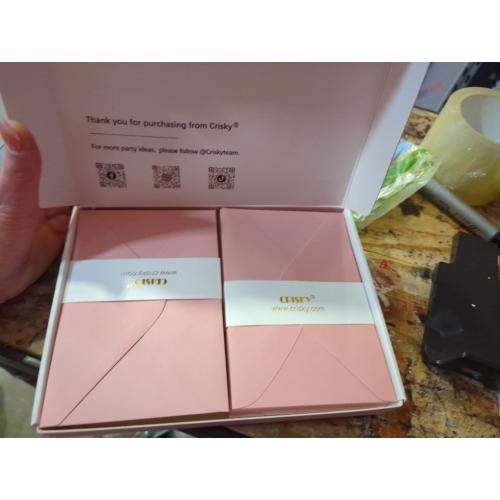 50 Pcs  Crosky CDR16 Beyond Grateful -PinkShade 4x6 inches Golden (Pink)