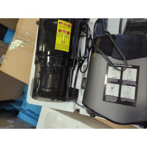 Cold Press Juicer, 5.8 Wide Feed Chute Juice Extractor Machine with 400W, High Juice Yield, Slow Masticating Juicer for Whole Vegetables & Fruits, Dark Grey