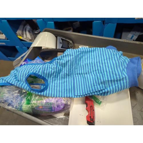 Green Blue Striped Dog Pajama Onesie – Ivy Prep – FluffyCream