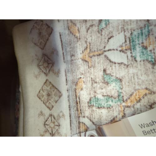 zesthome 8x10 Area Rugs for Living Room,Non-Slip Backing Washable Rugs,Vintage Large Area Rug，Stain Resistant Home Decor Rug (Green/Brown,8'x10')