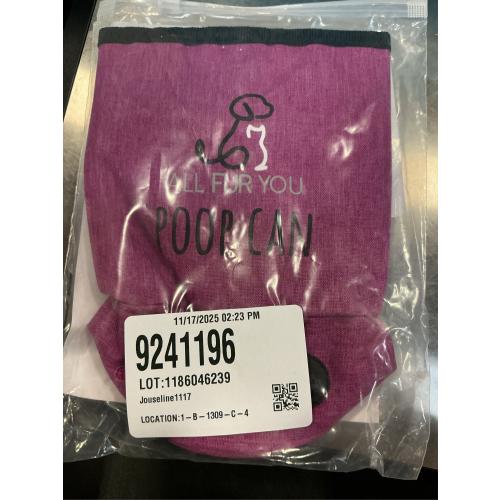 All Fur You Poop Can - Dog Waste Container with Dispenser, Attaches to Leash, No Mess, Smell Proof, Ideal for Hiking, Walking, Camping, Travel