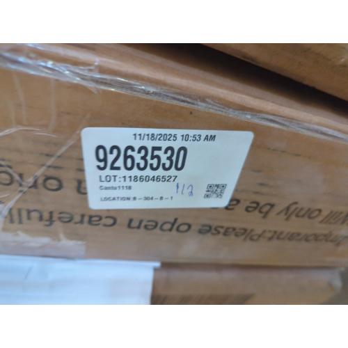 Wilkinson Farmhouse Queen Murphy Bed with Large Storage Drawer & Charging Station, White