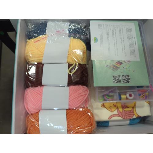 73 Piece Crochet Kit for Beginners Adults and Kids, Includes 15 Yarn Balls, Tote Bag, And Accessory Kit Organizer