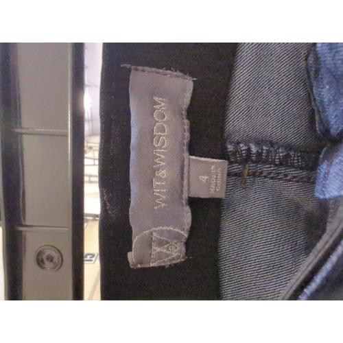 Size 4 Wit & Wisdom Ladies High-Rise Skinny Jean (Blue, 4)