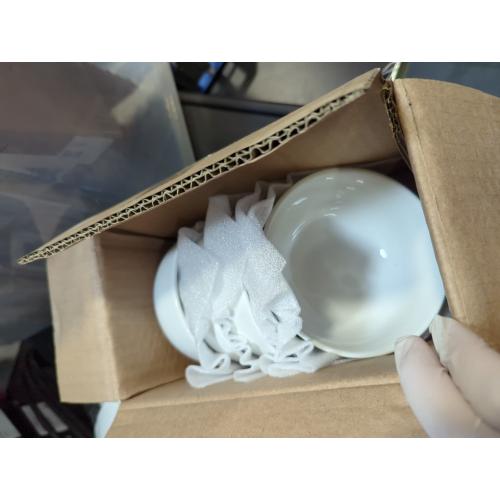 CAC China CN-45 Accessories 3-1/2-Inch 2-Ounce Super White Porcelain Round Sauce Dish, 5 PCS