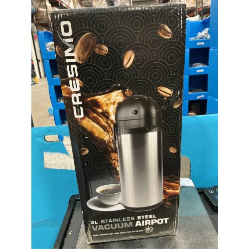 Cresimo 3 Liter Stainless Steel Thermal Airpot and Thermos