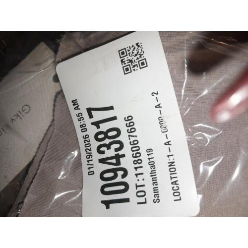 Give King women's lightweight summer crop top in beige size small