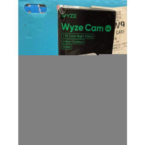 WYZE Cam v4 (Latest Model), 2.5K AI Security Camera, Indoor/Outdoor Cameras for Home Security, Baby Monitor & Pet Camera, Vibrant Color Night Vision, No Subscription Required, Free Expert Help