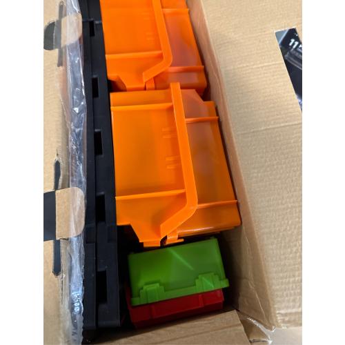 SWANLAKE 30PCS Wall Mounted Storage Bins, Plastic Garage Rack ,Screw Storage ,Tool Organizers.