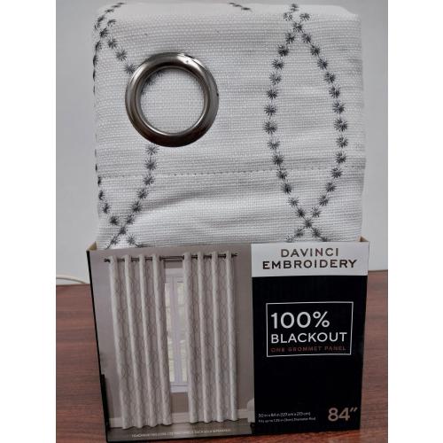 Design Solutions Total Blackout Grommet Top Panels 50 x 84 Curtain