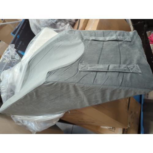 Leg Pillow Elevation Blood Circulation, Wedge Pillow for Legs Swelling, Knee Pillow Wedge Post Surgery, Leg Elevation Pillows for After Surgery, Memory Foam Foot Leg Elevating Pillow, Grey