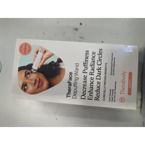 White Therabody TheraFace Depuffing Cold & Heat Facial Treatment Wand - White