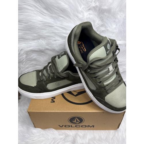 Volcom Men's Evolve Skate Inspired Work Shoes Composite Toe Olive 8 D(M) US