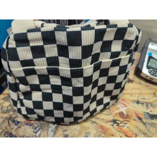 Bluboon Lunch Bag for Women Men Cute Corduroy Lunch Tote Bags Reusable Insulated Lunch Box Large Capacity Reusable Insulated Cooler for Work Picnic or Travel