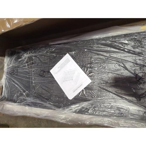 DuJuan Deep Button Tufted Upholstered King Bed with Nailhead Trim Wingback Headboard Cream