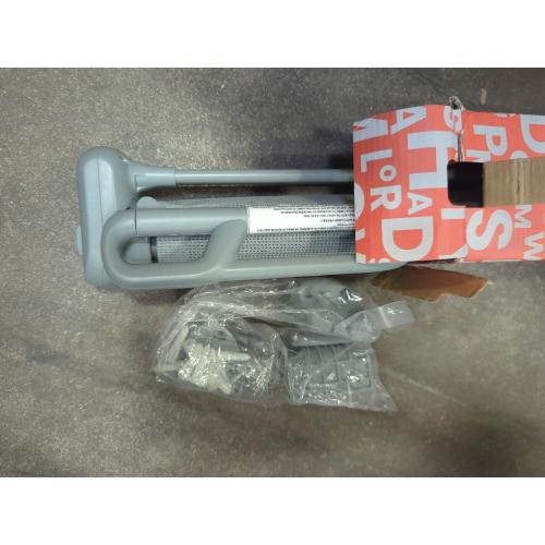 Retractable Baby Gate for Stairs & Doorways - 55 Wide Portable Safety Gate | Fits Baseboards, Easy to Use Indoor/Outdoor | Mesh Gate for Dogs, Puppies, Gray