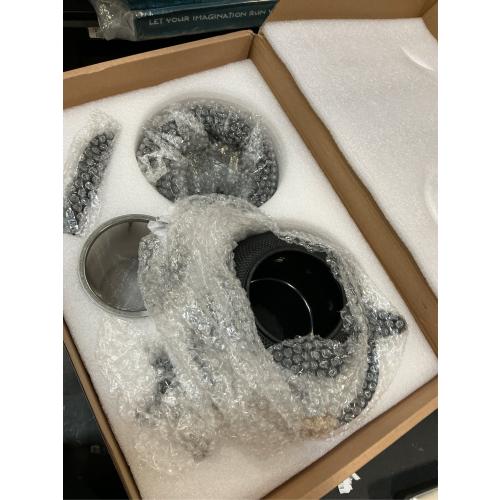 Oztara Cast Iron Teapot Set, 40 oz/1200 ml Japanese Style Teapot with Infuser and Warmer, Tea pot | Tea Kettle Coated with Enameled Interior, Large Cast Iron Kettle, Black & Iron cast Teapot warmer