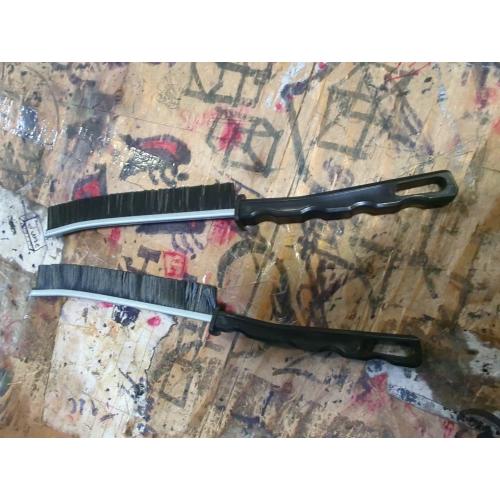 2 Pcs Crevice Cleaning Brush Hard Bristle Gap Brush Multifunctional for Bathroom Household Kitchen Tiles Window Crevice Cleaning Tool (Style 1)