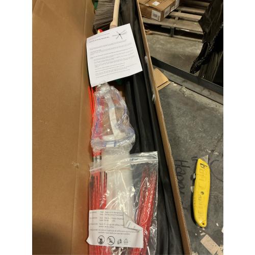 30 Feet Chimney Sweep Kit, Chrome Button Locking System, Chimney Cleaning Kit, Chimney Brush, Chimney Cleaning Tool, Chimney Cleaning System with 9 Flexible Chimney Rods