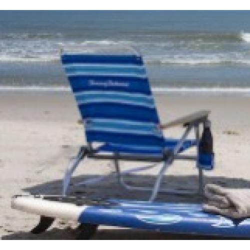 Tommy Bahama Folding Beach Chair Blue Stripes