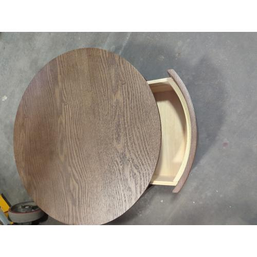 Wooden Tea Table With Hidden Drawer