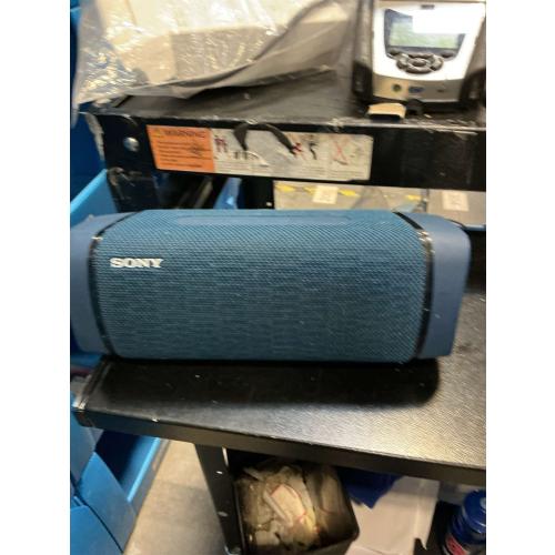 Sony SRS-XB43 EXTRA BASS Wireless Bluetooth Powerful Portable Speaker, IP67 Waterproof & Durable for Home, Outdoor, and Travel, 24 Hour Battery, Party Lights, USB Type-C, and Speakerphone, Blue