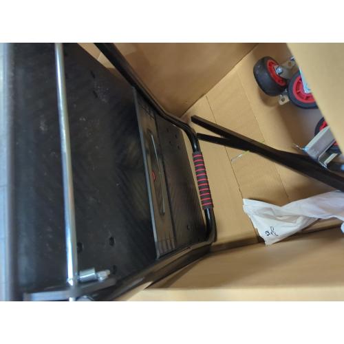 Upgraded Foldable Push Cart Dolly | 660 lbs. Capacity Moving Platform Hand Truck | Heavy Duty Space Saving Collapsible | 4‘’ TPR 360-Degree Silent Wheels | 2 Swivel Wheels and 2 Fixed Wheels