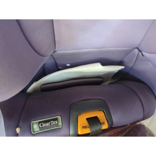 Chicco KidFit ClearTex Plus 2-in-1 Belt-Positioning Booster Car Seat, Backless and High Back Booster Seat, for Children Aged 4 Years and up and 40-100 lbs. | Lilac/Purple