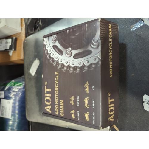 420 Motorcycle Chain 132 Links - 420 Chain for 50 70 90 110 125cc 212cc TaoTao Coolster Apollo Baja Kazuma Chinese ATV, 420 Chain for Mini Bike Go Kart, Free Chain Breaker Included