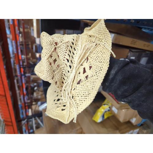 Straw Cowboy Hat for Women and Men, Western Cowgirl Hat for Holiday, Foldable Wide Brim Men Sun Hat, Fishing Hat