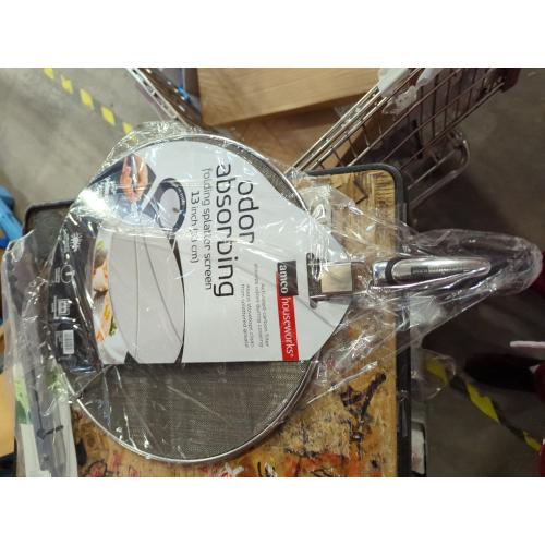 2 pack....Amco 13-inch Odor Splat Screen Fold Hand