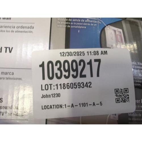 Legrand On-Q 4-27/64-in x 10-in PVC White Flat Screen Tv Kit