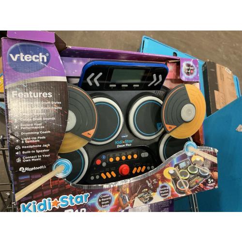 VTech Kidi Star Drum Pad, Black