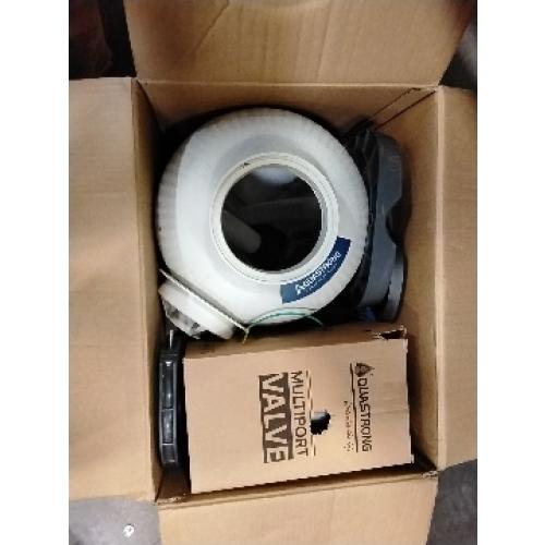 AQUASTRONG 14in Sand Filter Pump for Above Ground Pool with Timer, 2/3 HP Pool Pumps Above Ground 3000 GPH for Pools up to 13000 GAL, Pool Filter with 6-Way Valve, Improved Circulation and Filtration