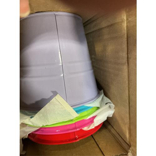 5 Pcs Hanging Flower Pot, Metal Iron Bucket Fence Hanging Planters for Outdoor Plants, Planter Box with Detachable Hooks for Railing Balcony Garden Yard