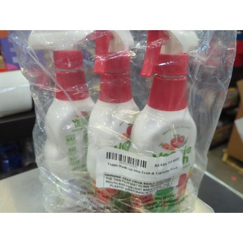 3pk Veggie Wash Fruit and Vegetable Wash 16 oz Liquid