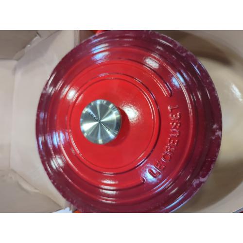 Le Creuset Enameled Cast Iron Signature Round Dutch Oven, 5.5 qt., Cerise