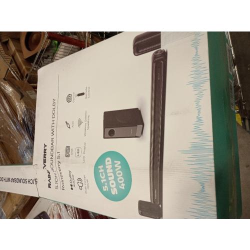 5.1 CH Surround Sound Bar with Dolby Audio, Sound Bars for TV, Wireless Subwoofer & Rear Speaker, Dolby Digital Plus, Bluetooth 5.3, Surround Sound System for Home Theater, 4K & HD TVs| HDMI & Optical