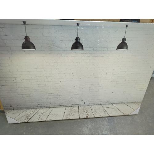 Navaris Magnetic Dry Erase Board - 16 x 24 inches Decorative White Board for Wall with Design, Includes 5 Magnets and Marker - Industrial